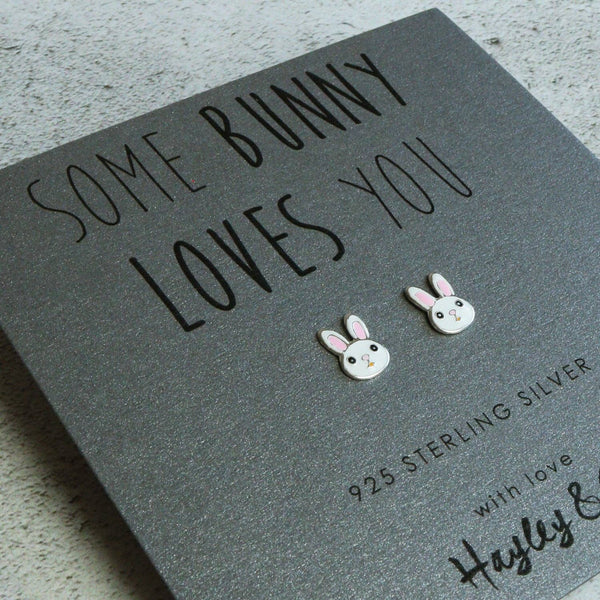 Hayley & Co - Sterling Silver Bunny Rabbit Earrings