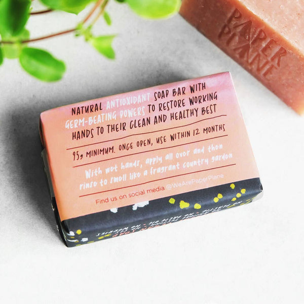 Paper Plane - Gardener's Soap 100% Natural Vegan Rose Geranium