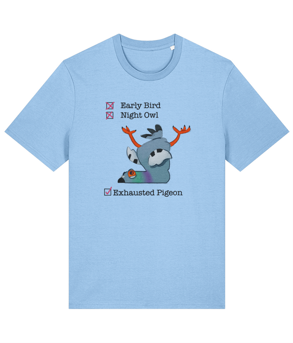 Exhausted pigeon - Adults Premium tee - Ellen S artwork