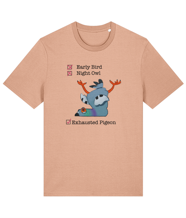 Exhausted pigeon - Adults Premium tee - Ellen S artwork