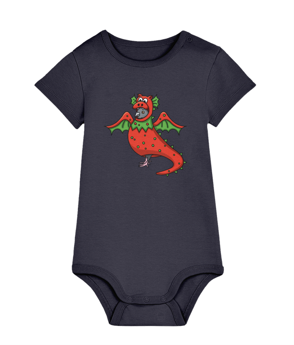 Baby Bodysuit Emlyn the Dragon Pigeon