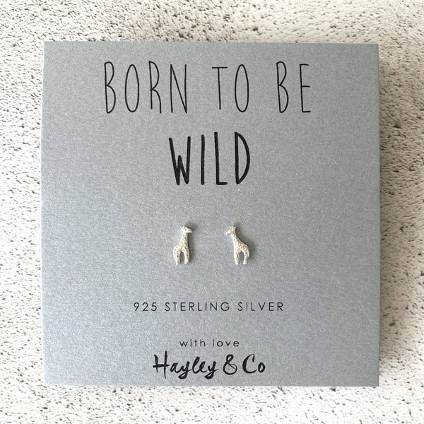 Hayley & Co - Giraffe Sterling Silver Earrings