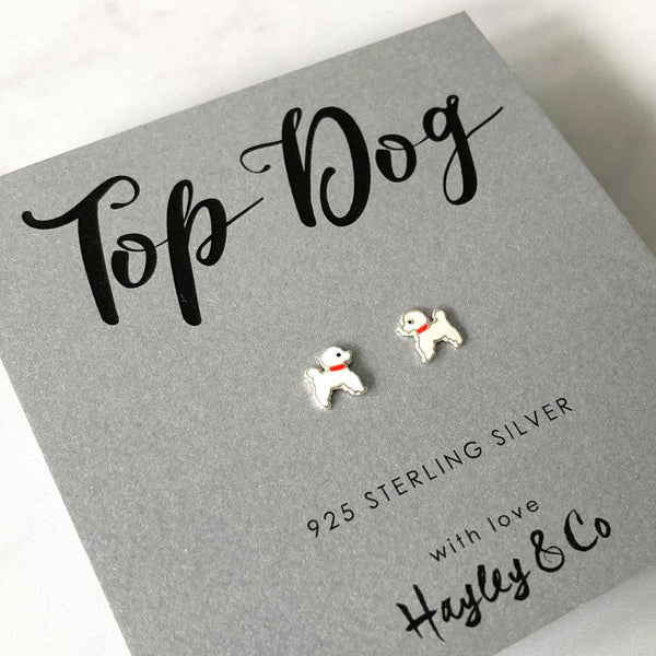 Hayley & Co - Little Poodle Sterling Silver Earrings