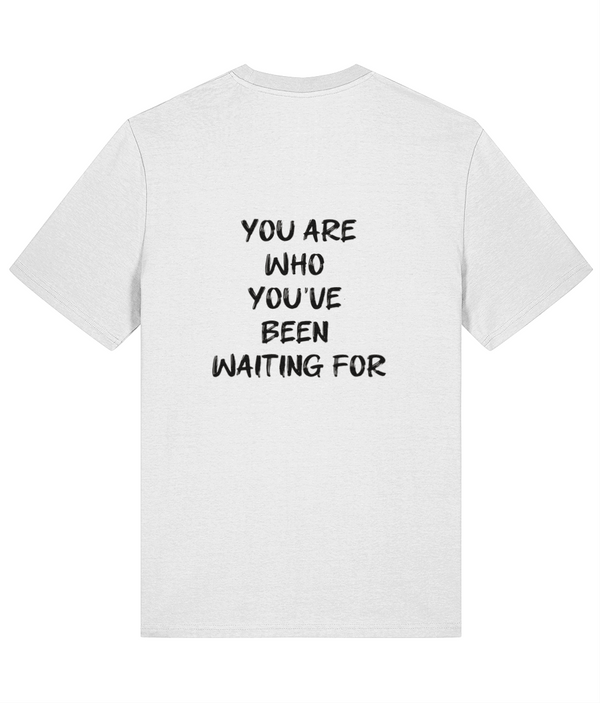 Vegan Queen V - 'You are who you've been waiting for' Premium adults Tee - White