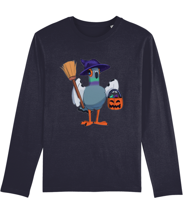 Trick or Treat Dave the Pigeon - Adults Long Sleeve premium T-shirt