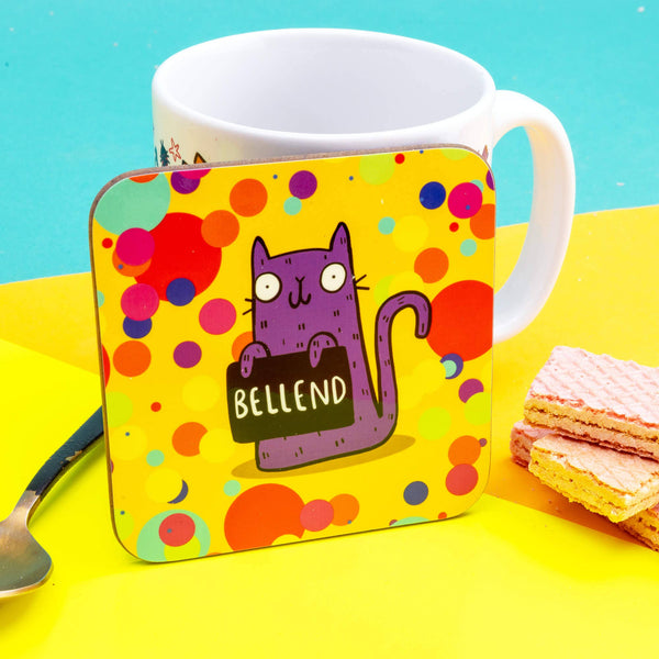 Katie Abey - Sweary Bellend Cat Coasters