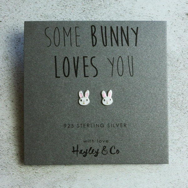 Hayley & Co - Sterling Silver Bunny Rabbit Earrings