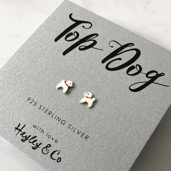 Hayley & Co - Little Poodle Sterling Silver Earrings