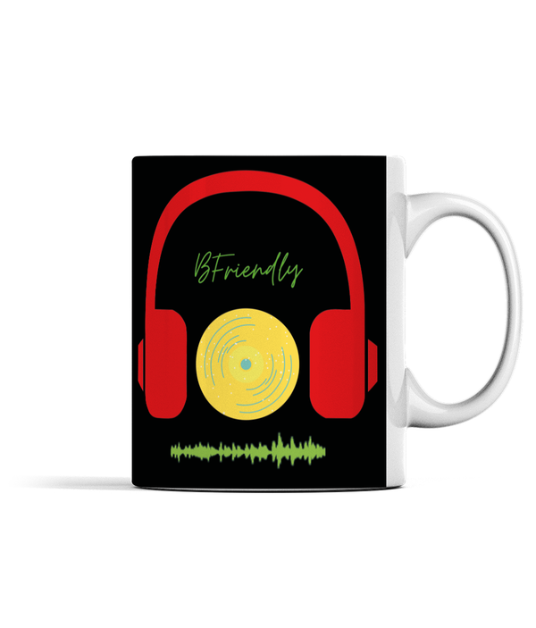 B Friendly logo black Mug 110z