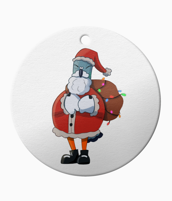 Santa Dave Ceramic coaster