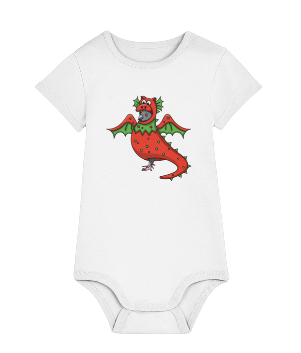 Baby Bodysuit Emlyn the Dragon Pigeon