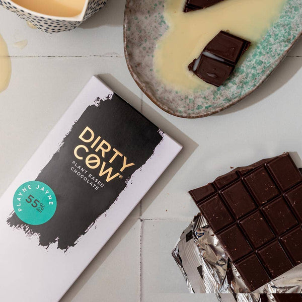 DIRTY COW CHOCOLATE - PLAYNE JAYNE PLANT BASED VEGAN CHOCOLATE BAR