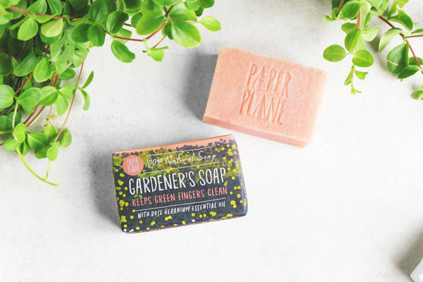 Paper Plane - Gardener's Soap 100% Natural Vegan Rose Geranium