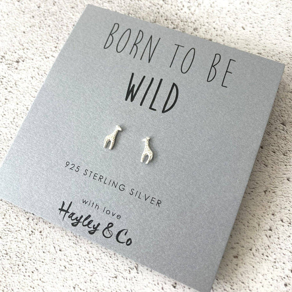 Hayley & Co - Giraffe Sterling Silver Earrings