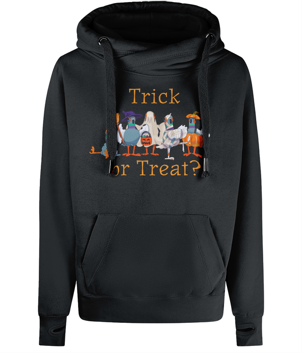 Trick or Treat luxury Cross Neck Hoodie