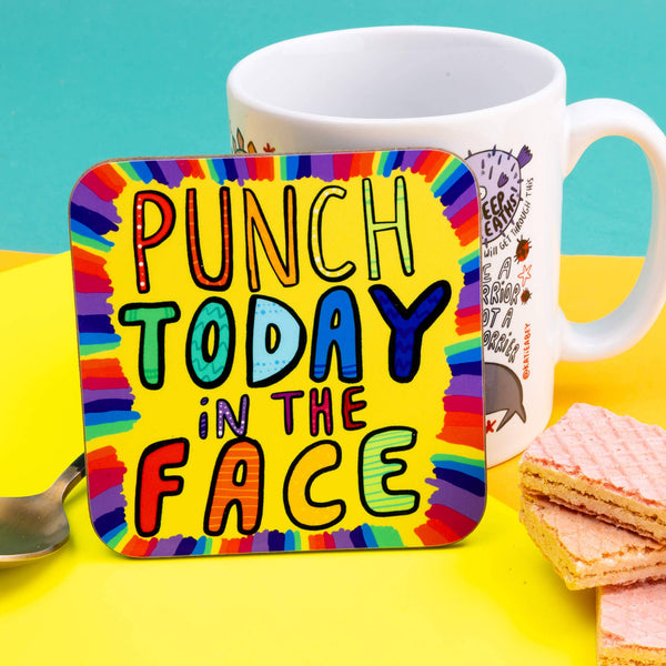 Katie Abey - Punch Today In The Face Coaster