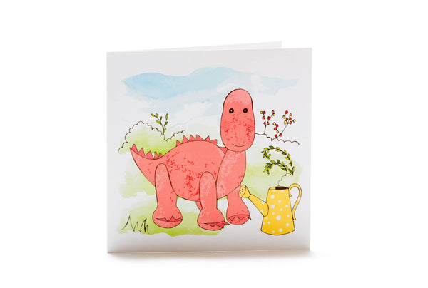 Best Years Ltd - Welcome Baby Pink Diplodocus Baby Dinosaur Card