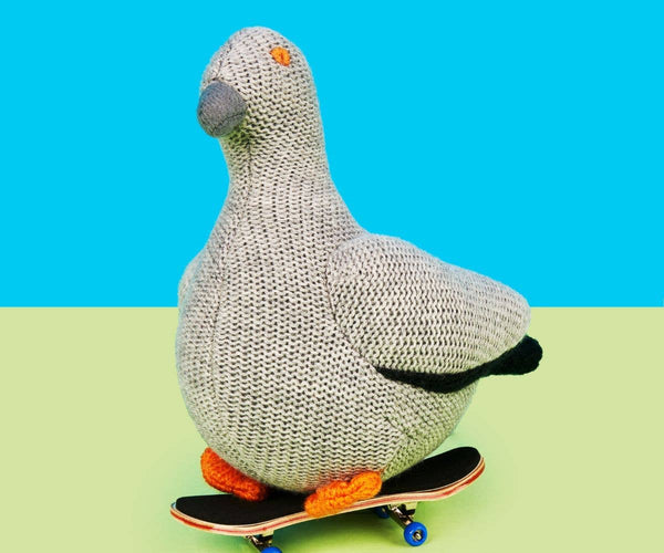 Best Years Ltd - Knitted Organic Cotton Grey Pigeon Plush Toy