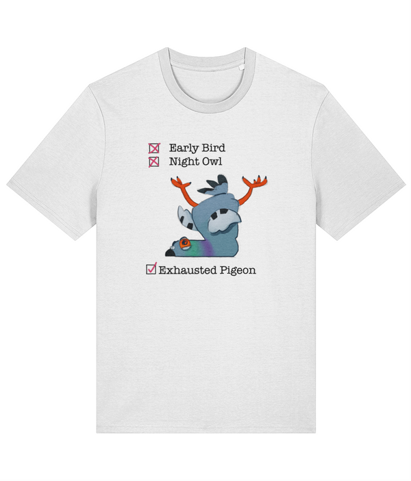 Exhausted pigeon - Adults Premium tee - Ellen S artwork