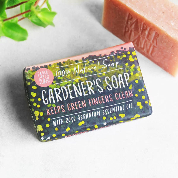 Paper Plane - Gardener's Soap 100% Natural Vegan Rose Geranium