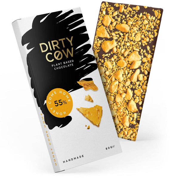 DIRTY COW CHOCOLATE - HONEY COME HOME PLANT BASED VEGAN CHOCOLATE BAR