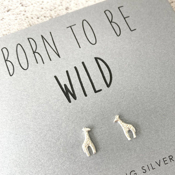 Hayley & Co - Giraffe Sterling Silver Earrings