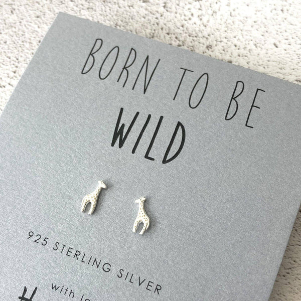 Hayley & Co - Giraffe Sterling Silver Earrings