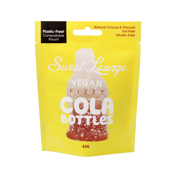 Sweet Lounge - Vegan Fizzy Cola Bottles (Plastic-free) 65g