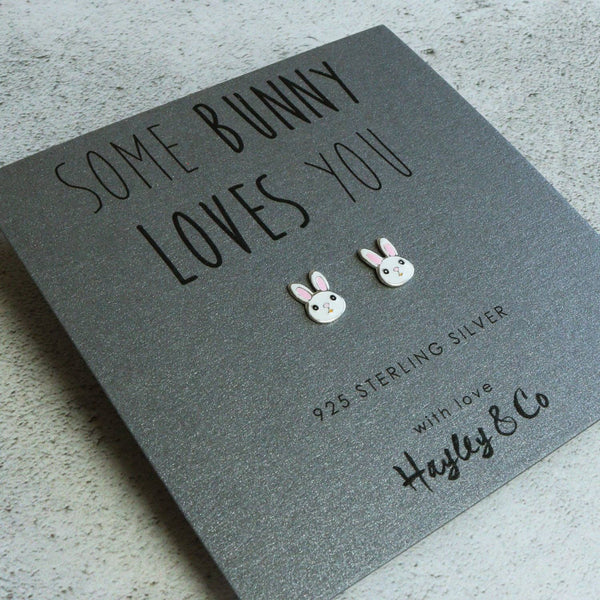 Hayley & Co - Sterling Silver Bunny Rabbit Earrings