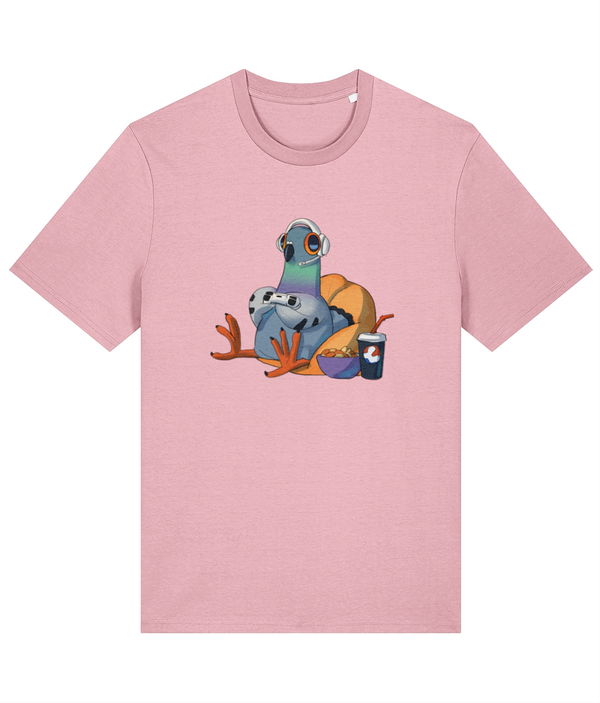 Ellen S Artwork Dave the Gaming Pigeon Adults Unisex Premium T-shirt