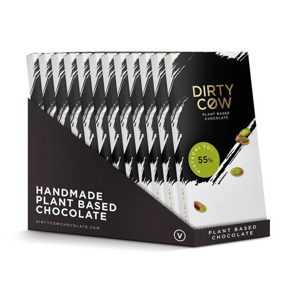 DIRTY COW CHOCOLATE - PISTACHI YO! PLANT BASED VEGAN CHOCOLATE BAR