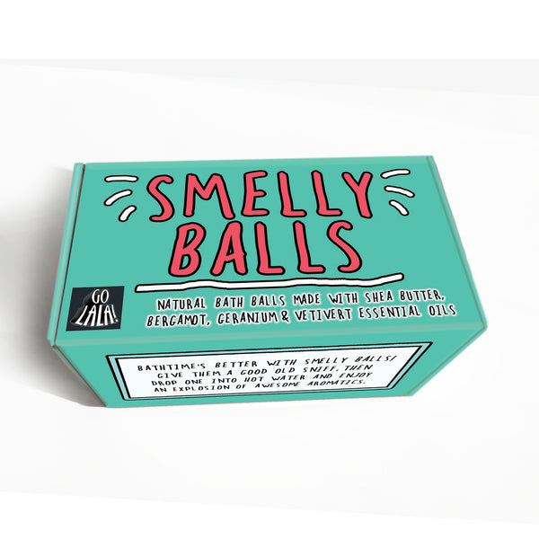 Smelly Balls Bath Bombs - bergamot, geranium and vetivert essential oils