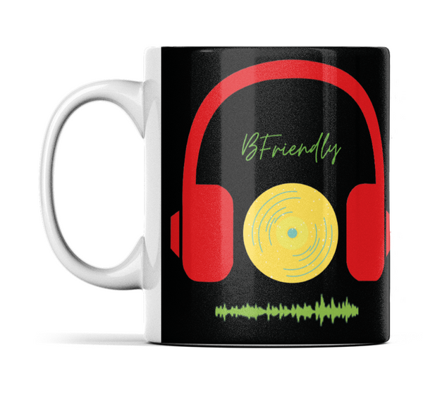 B Friendly logo black Mug 110z