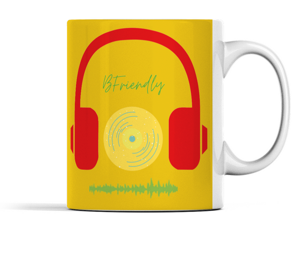 B Friendly Logo mug Yellow