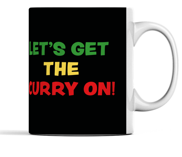 B Friendly Mug let's get the curry on mug