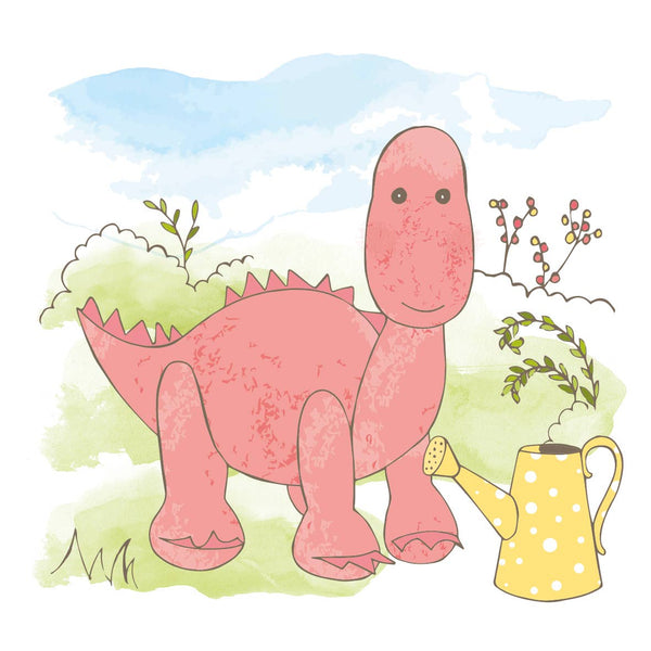 Best Years Ltd - Welcome Baby Pink Diplodocus Baby Dinosaur Card