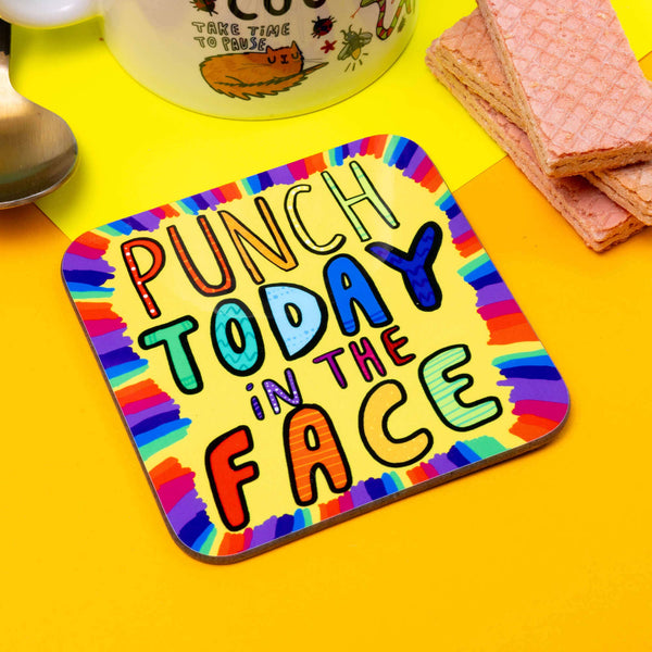 Katie Abey - Punch Today In The Face Coaster