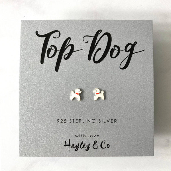 Hayley & Co - Little Poodle Sterling Silver Earrings