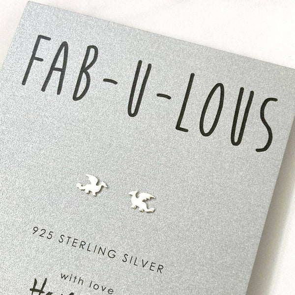 Hayley & Co - Welsh Dragon Sterling Silver Earrings
