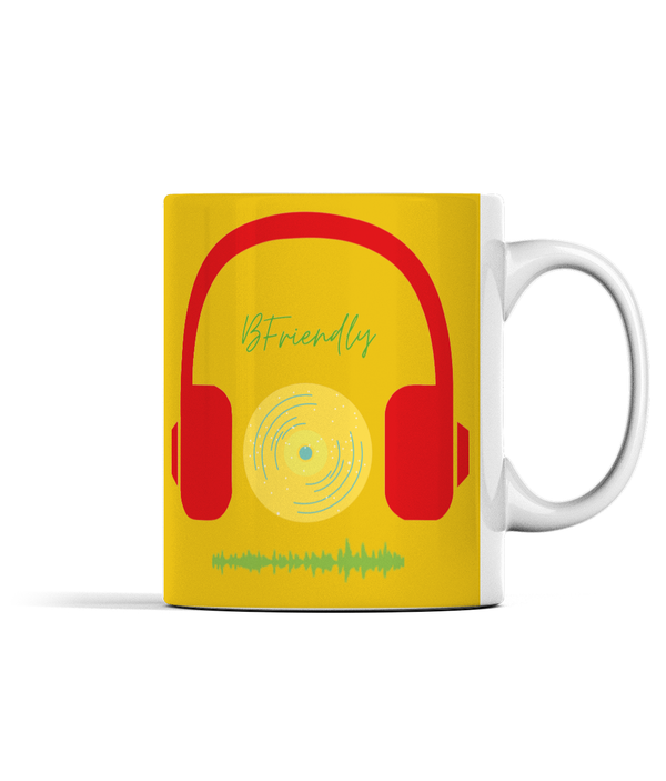 B Friendly Logo mug Yellow