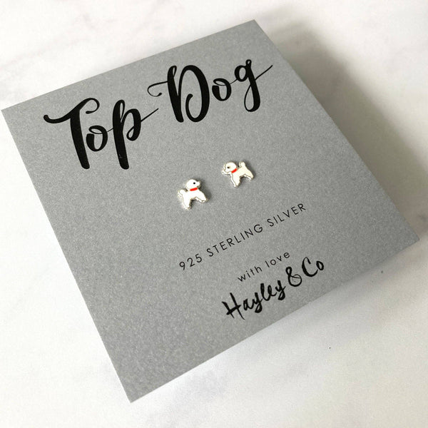 Hayley & Co - Little Poodle Sterling Silver Earrings