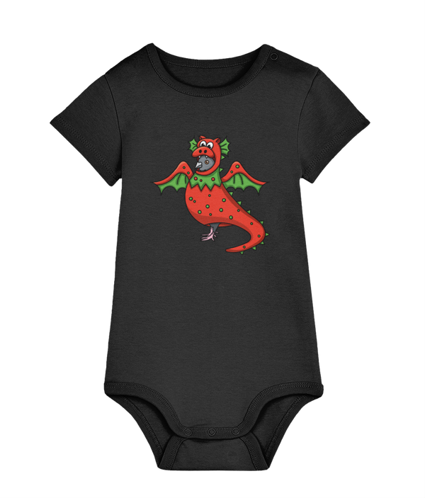 Baby Bodysuit Emlyn the Dragon Pigeon