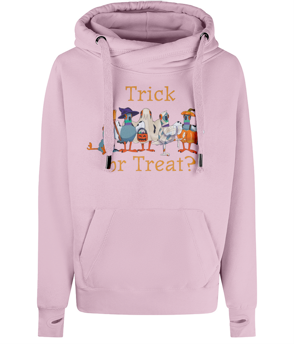 Trick or Treat luxury Cross Neck Hoodie