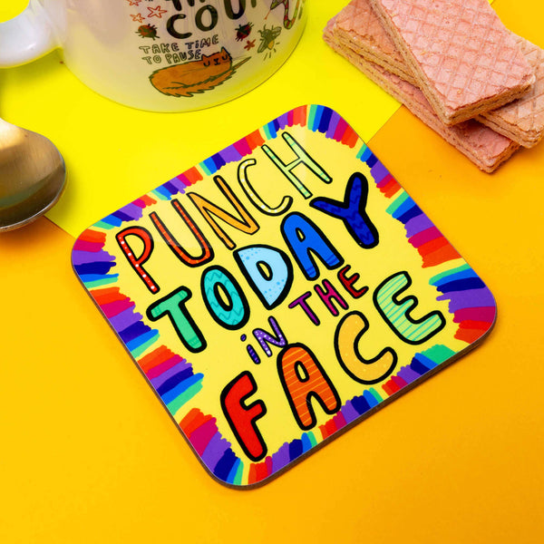 Katie Abey - Punch Today In The Face Coaster