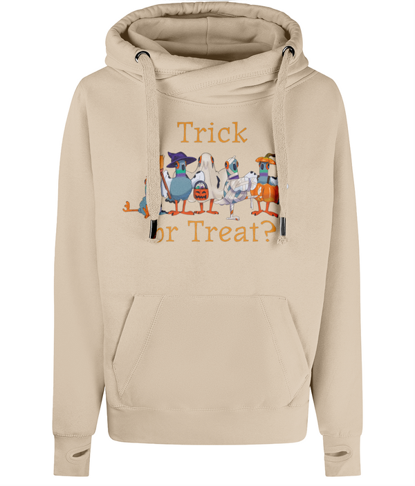 Trick or Treat luxury Cross Neck Hoodie