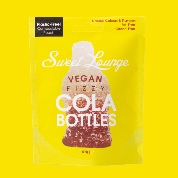 Sweet Lounge - Vegan Fizzy Cola Bottles (Plastic-free) 65g