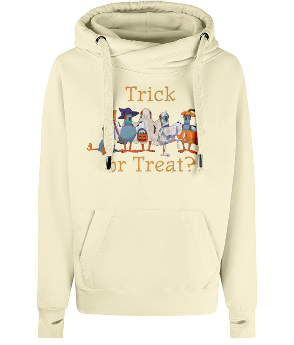 Trick or Treat luxury Cross Neck Hoodie