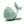 Load image into Gallery viewer, Best Years Ltd - Sea Green Whale Plush Toy in Organic Cotton Knit, closed eye
