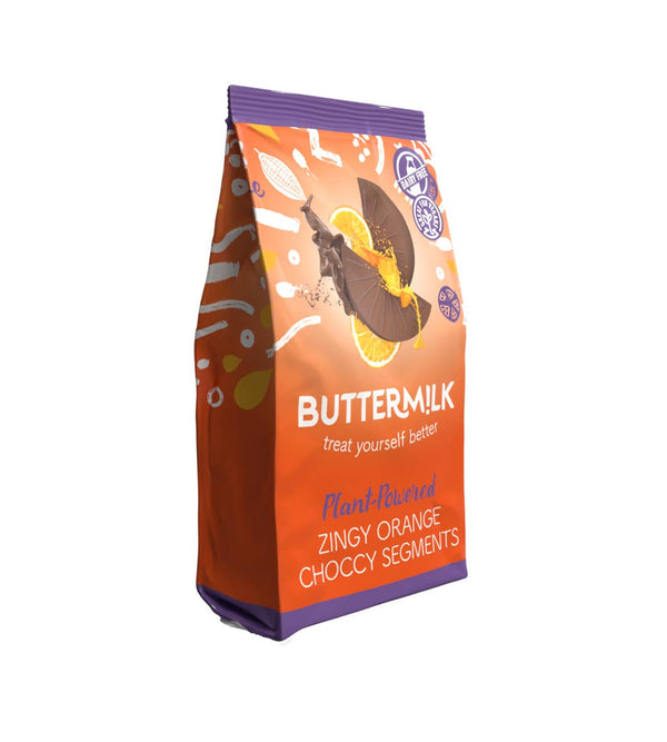 Buttermilk - Buttermilk Orange Choccy Segments 100g VEGAN