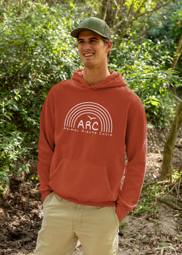 ARC PREMIUM Adults Deluxe Hoodie - white logo